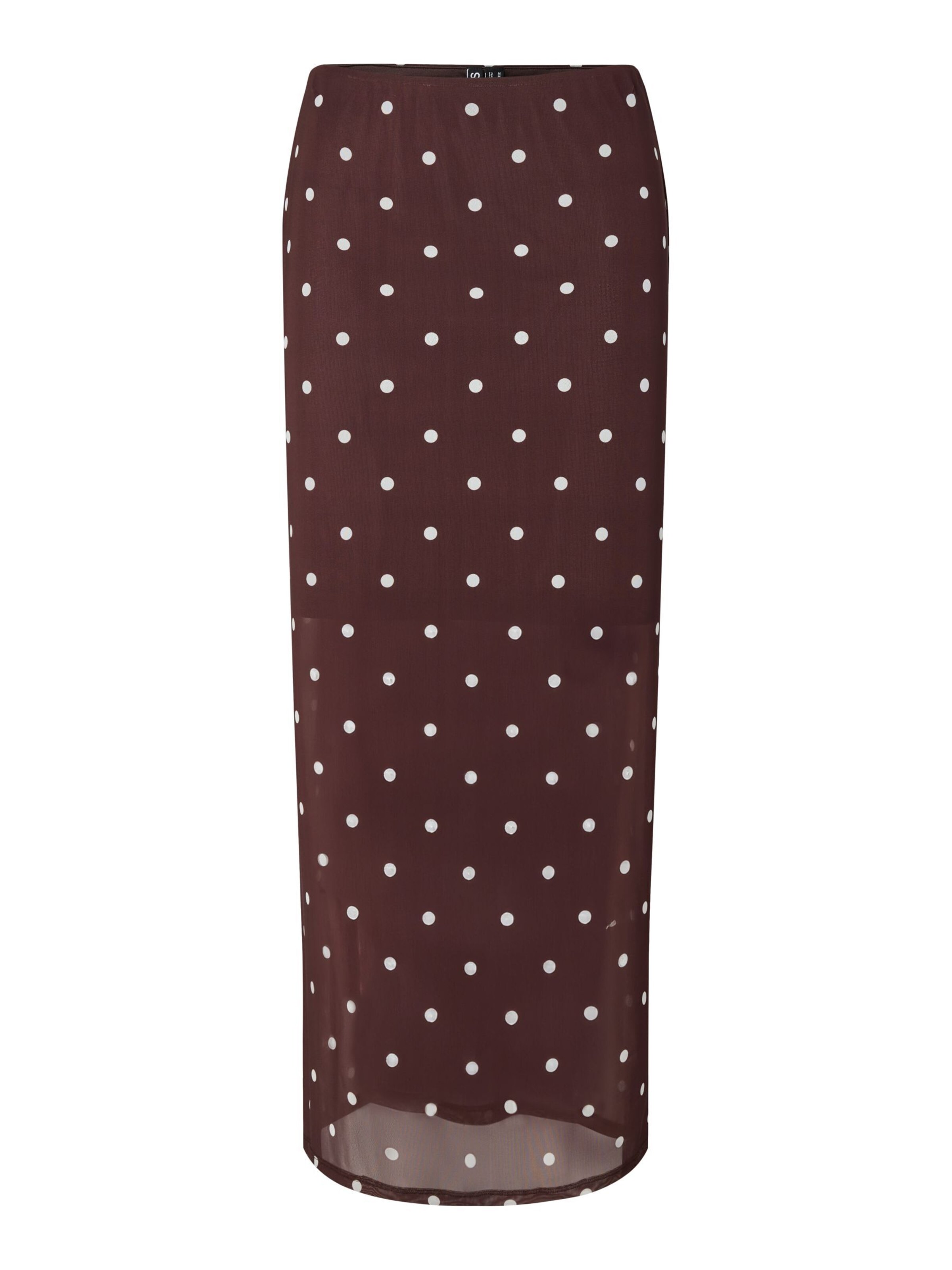 PIECES Rock 'PCDorthea' in braun / weiß, Produktansicht