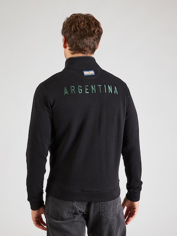 La Martina Ζακέτα φούτερ σε μαύρο: πίσω