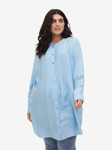 Zizzi Shirt Dress 'XCLARU' in Blue: front