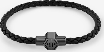Philipp Plein Jewellery Armband 'Enigma' in Grau: Vorderseite