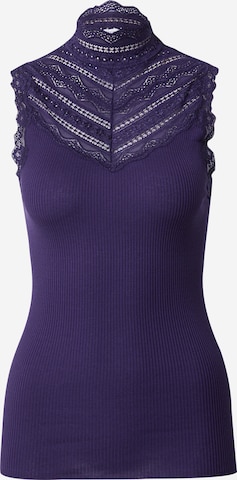 Tops en tricot rosemunde en violet : devant