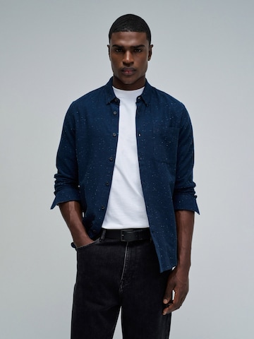 Coupe regular Chemise Salsa Jeans en bleu : devant