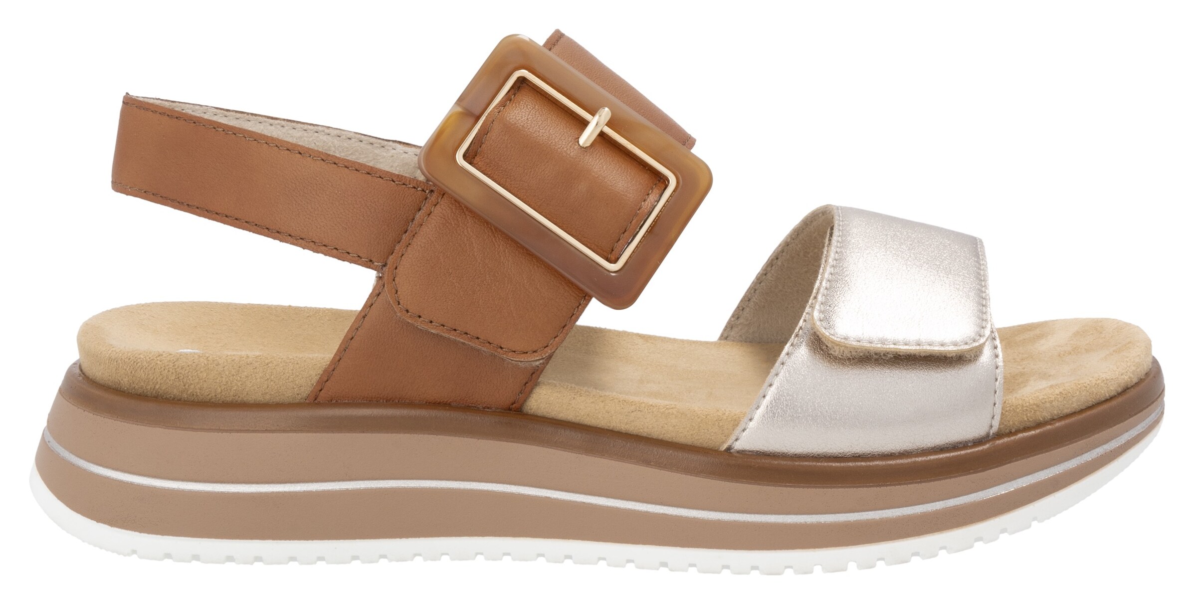 REMONTE Strap Sandals in Brown
