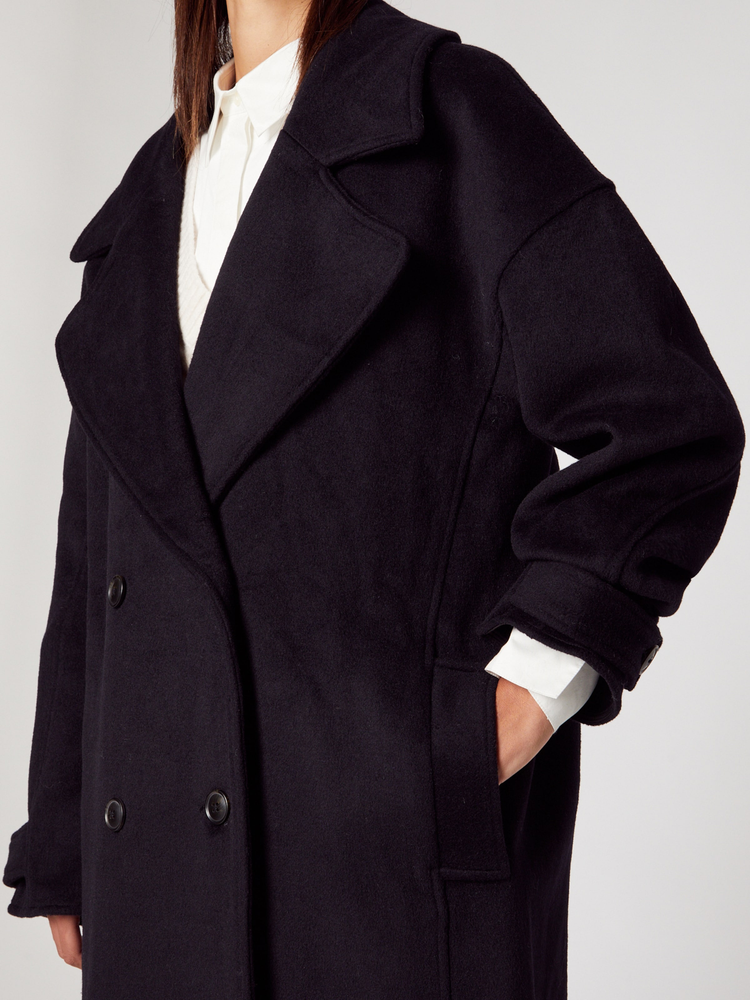 ABOUT YOU x MOGLI Between seasons coat Willow in Black ABOUT YOU