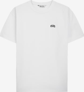 Unfair Athletics Shirt 'Permanent' in Wit: voorkant