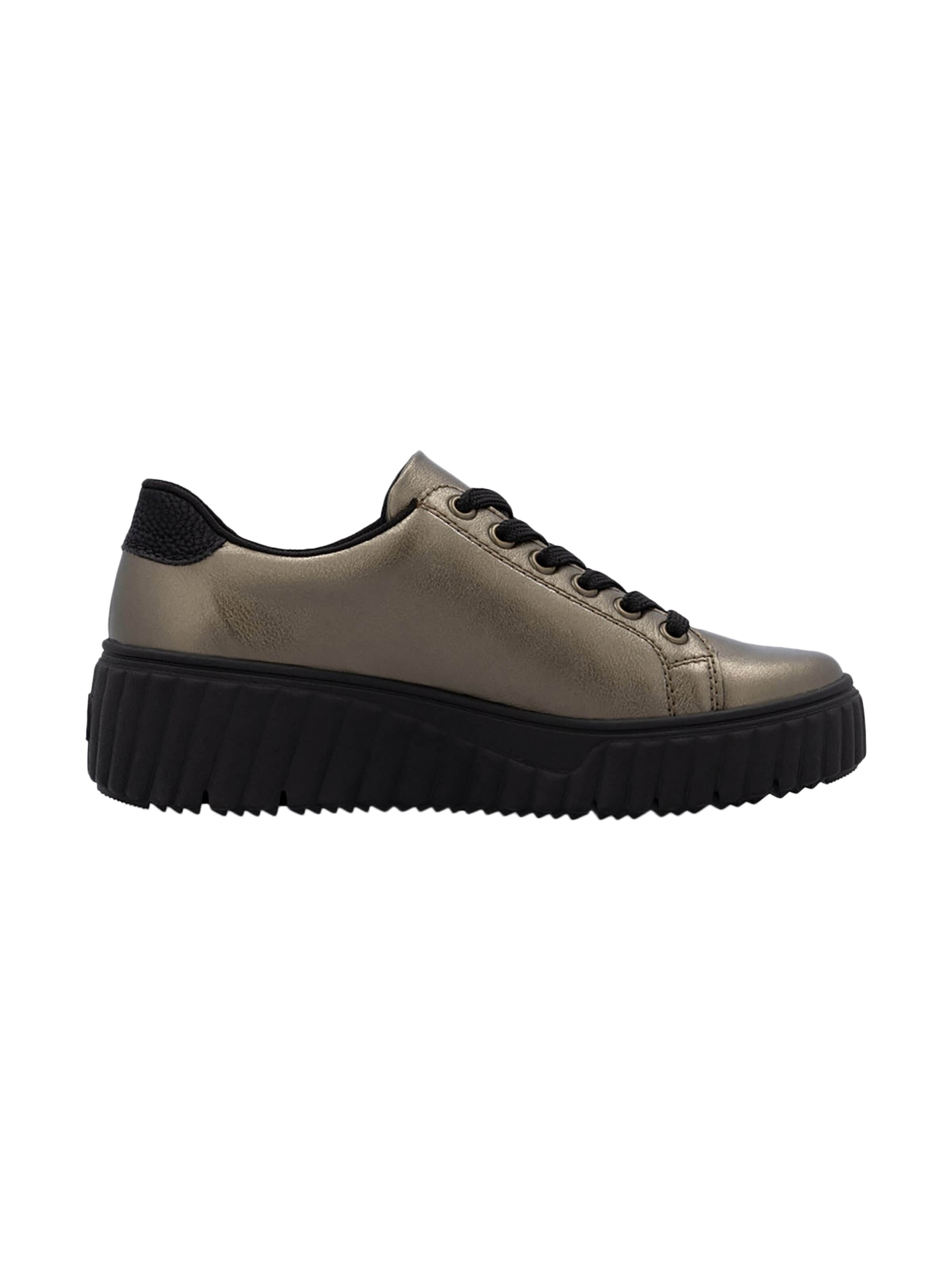 Chaussure de sport à lacets 'Lagro Low-Top-Sneaker aus Leder' Rieker en marron