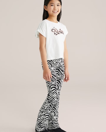 WE Fashion Расклешенный Леггинсы в Черный