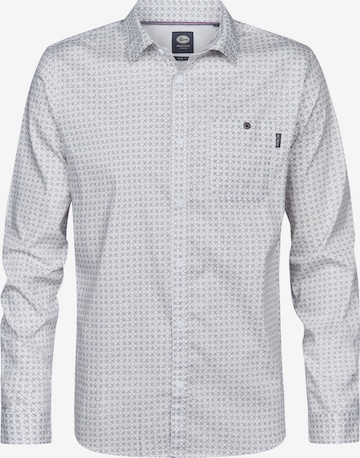 Coupe regular Chemise Petrol Industries en blanc : devant