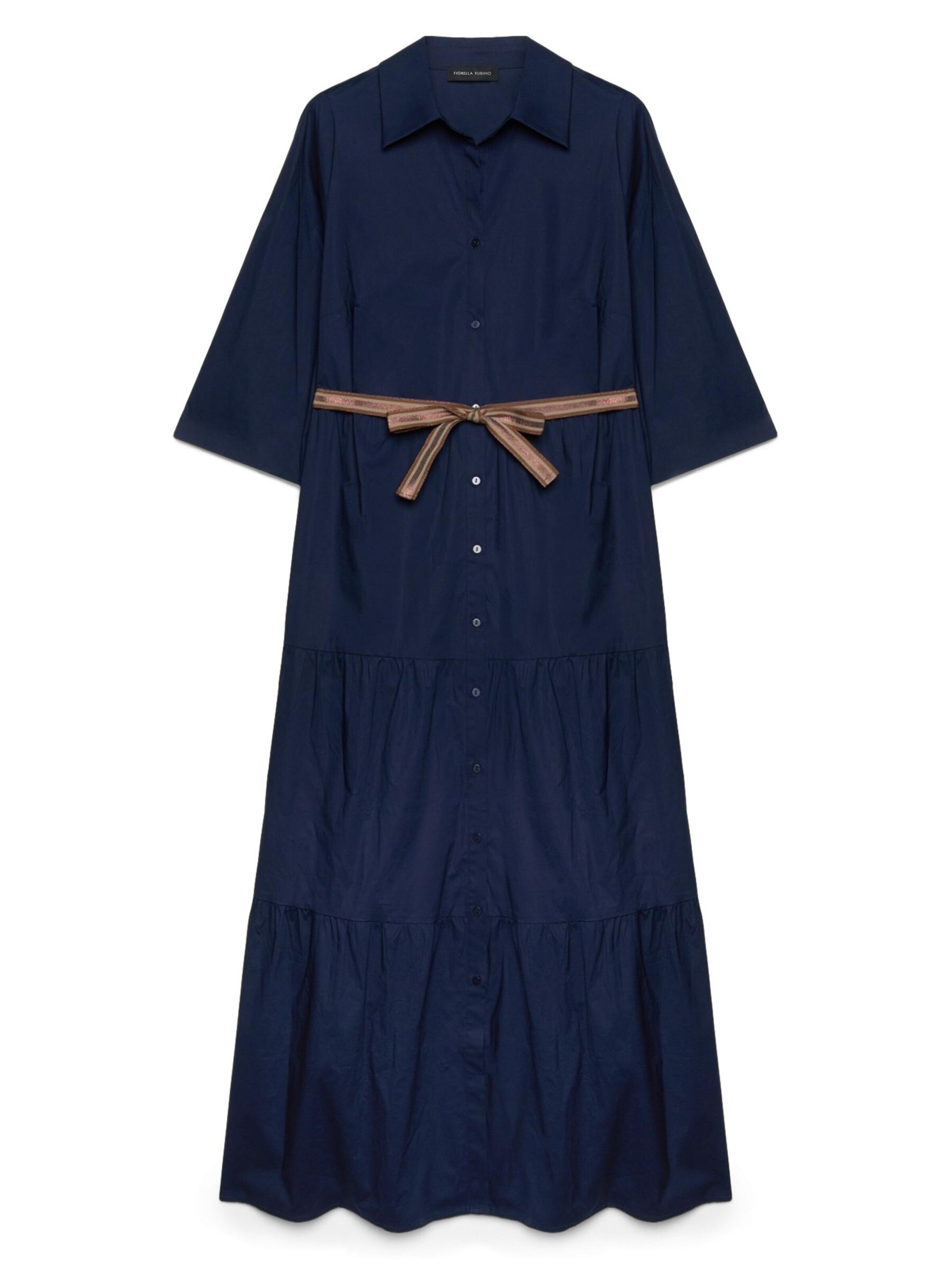 Fiorella Rubino Jurk in Blauw: voorkant