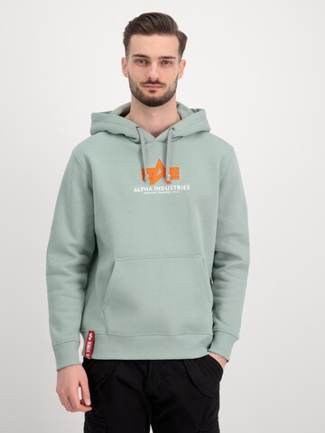 ALPHA INDUSTRIES Sweatshirt in Green: front