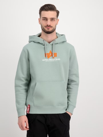 ALPHA INDUSTRIES Sweatshirt in Groen: voorkant