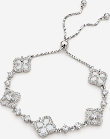 Bracelet 'Clover' LanLivia en argent : devant