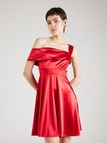 Robe de cocktail 'KELLY' WAL G. en rouge : devant