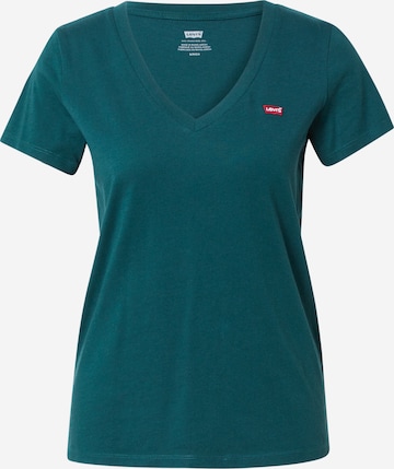 LEVI'S ® Shirt 'Perfect Vneck' in Groen: voorkant