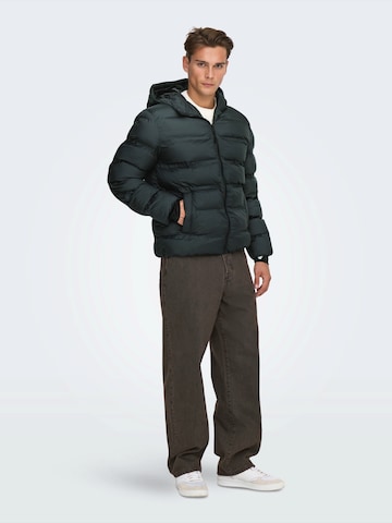 Veste d’hiver 'ONSUNION' Only & Sons en noir