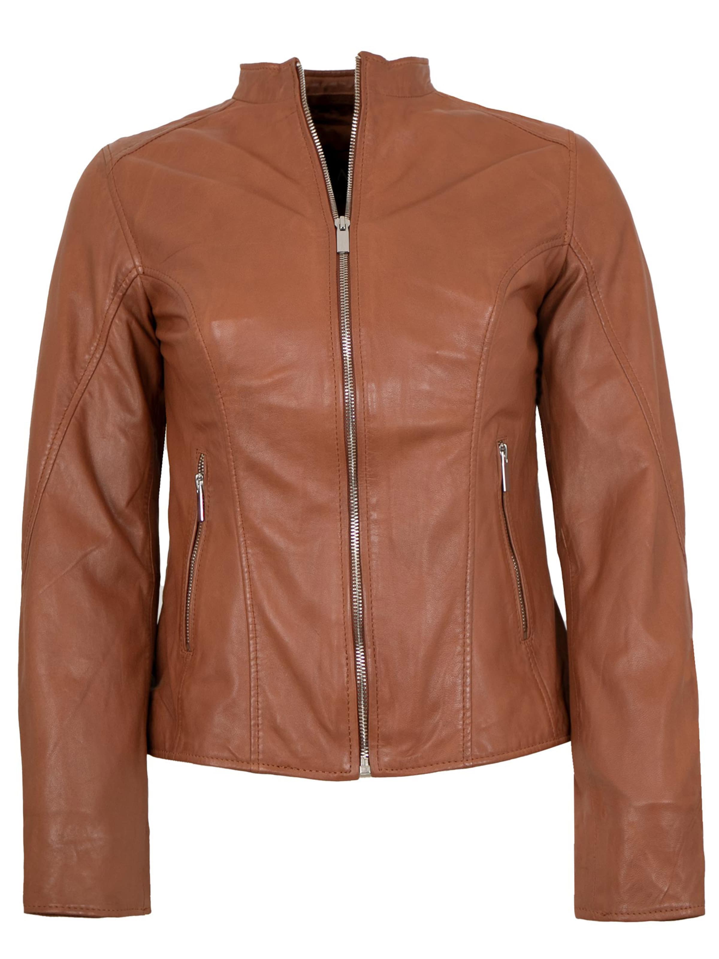 Jilani Between-Season Jacket 'Fulya' in Brown: front