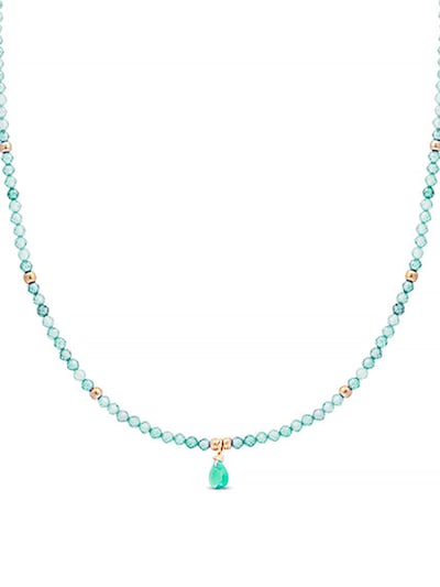 Luxenter Necklace 'Athat' in Green, Item view