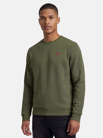 U.S. POLO ASSN. Sweatshirt in Green: front
