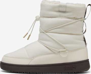 PUMA Snow Boots in White: front