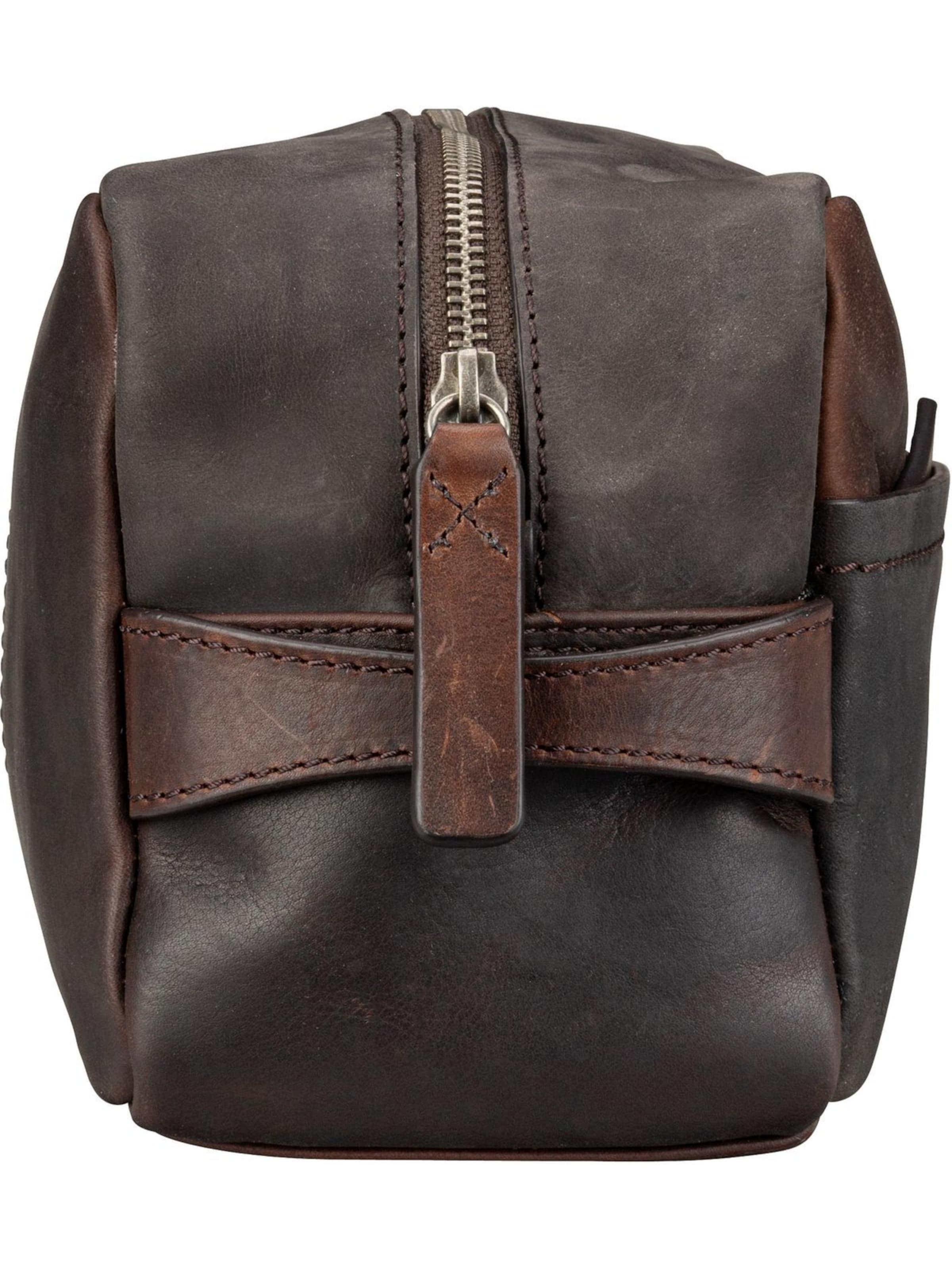 STRELLSON Toilettaske 'Brick Lane Dick' i brun