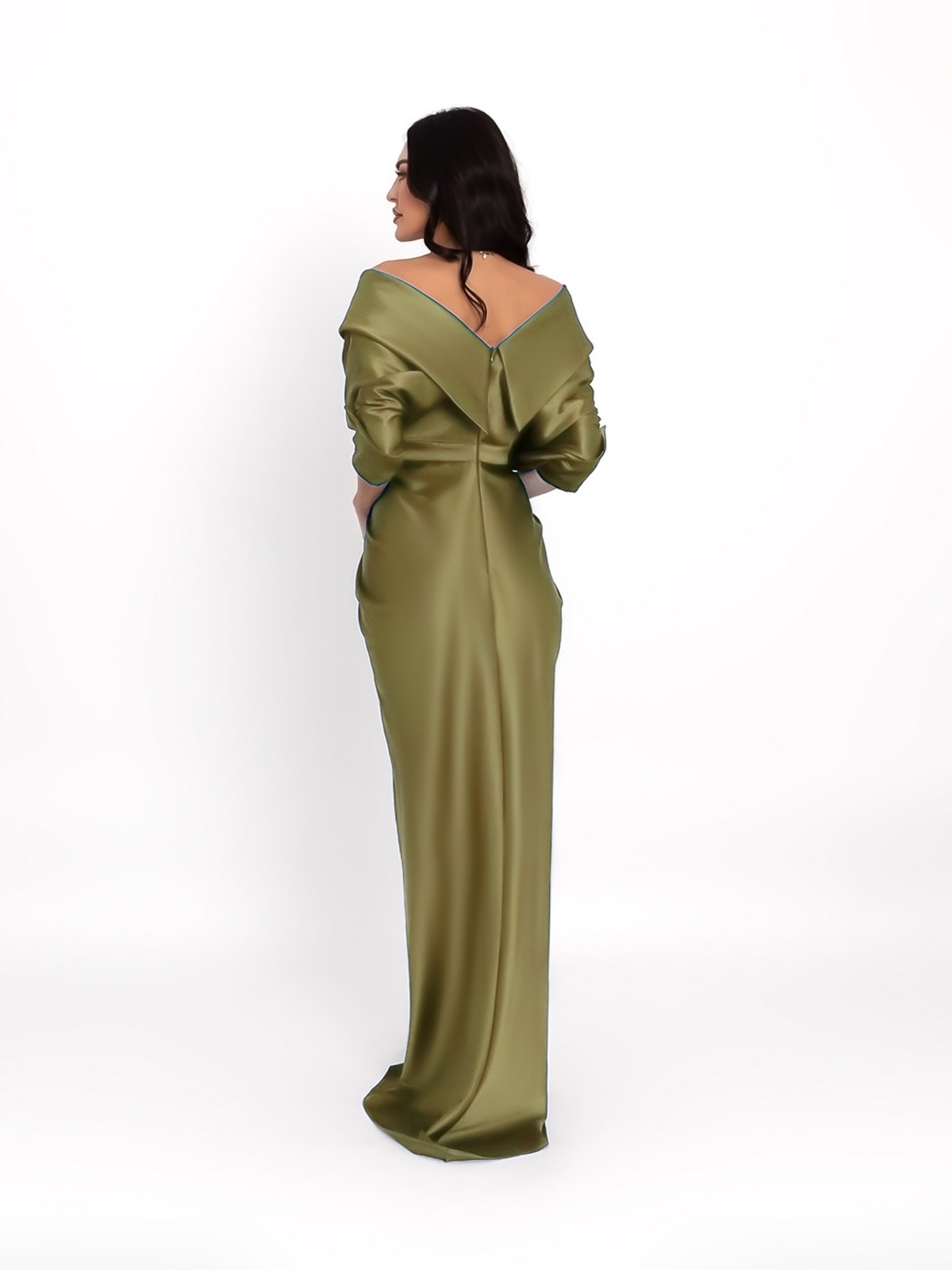 Robe de soirée acob a porter en vert