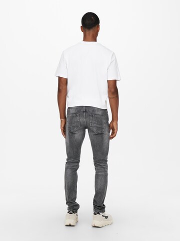 Coupe slim Jean 'Loom' Only & Sons en gris