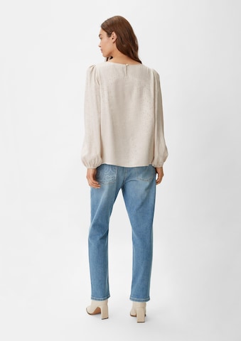 comma casual identity Blouse in Beige: terug