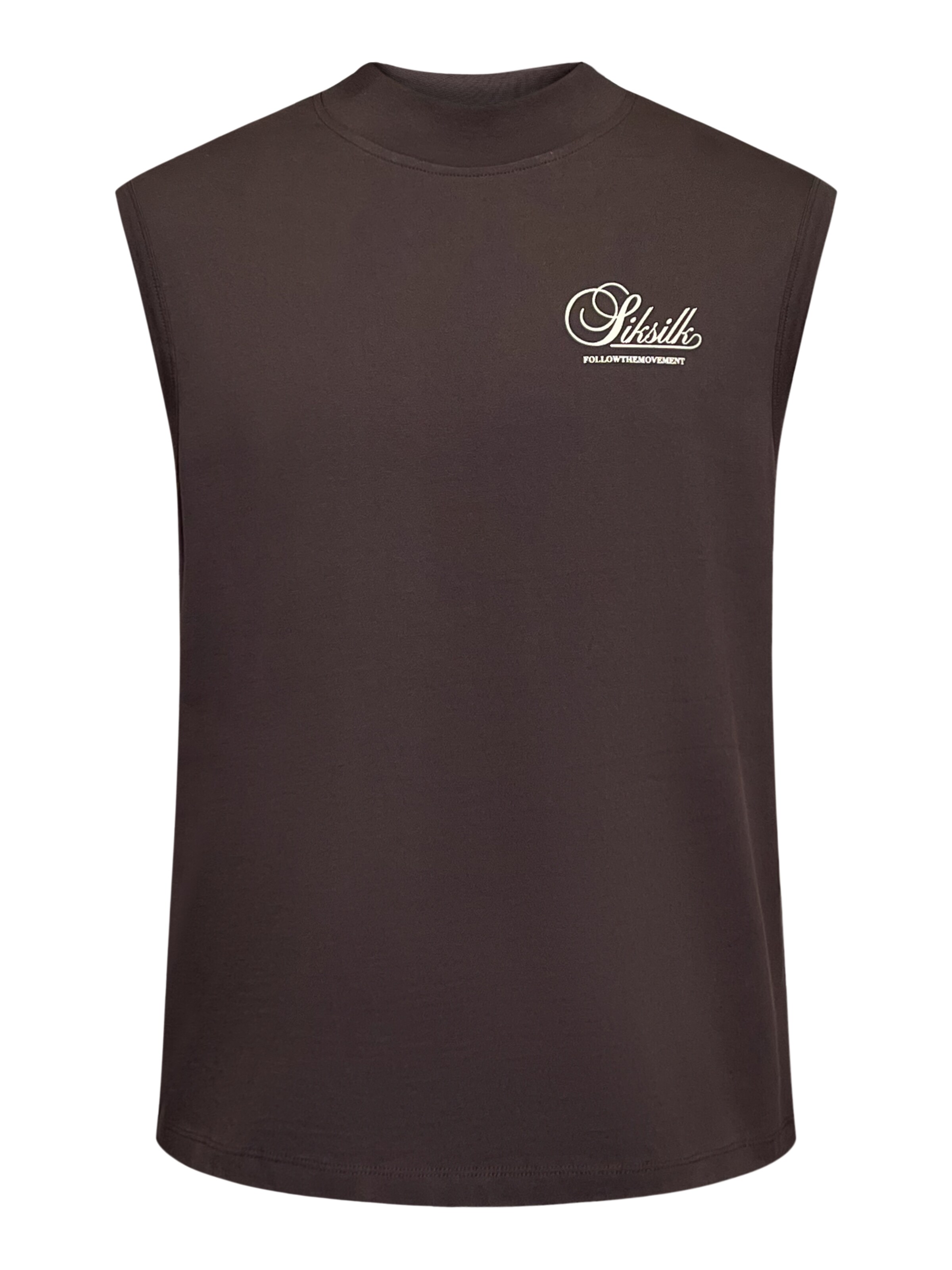 Maglietta di SikSilk in marrone: frontale