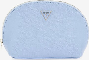 GUESS Toiletry Bag in Blue: front
