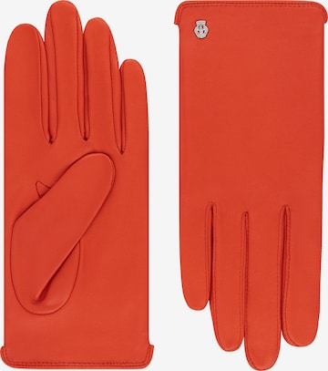 Roeckl Full Finger Gloves 'New York' in Orange: front