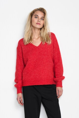 Kaffe Pullover 'Sarla' in Rot: predná strana