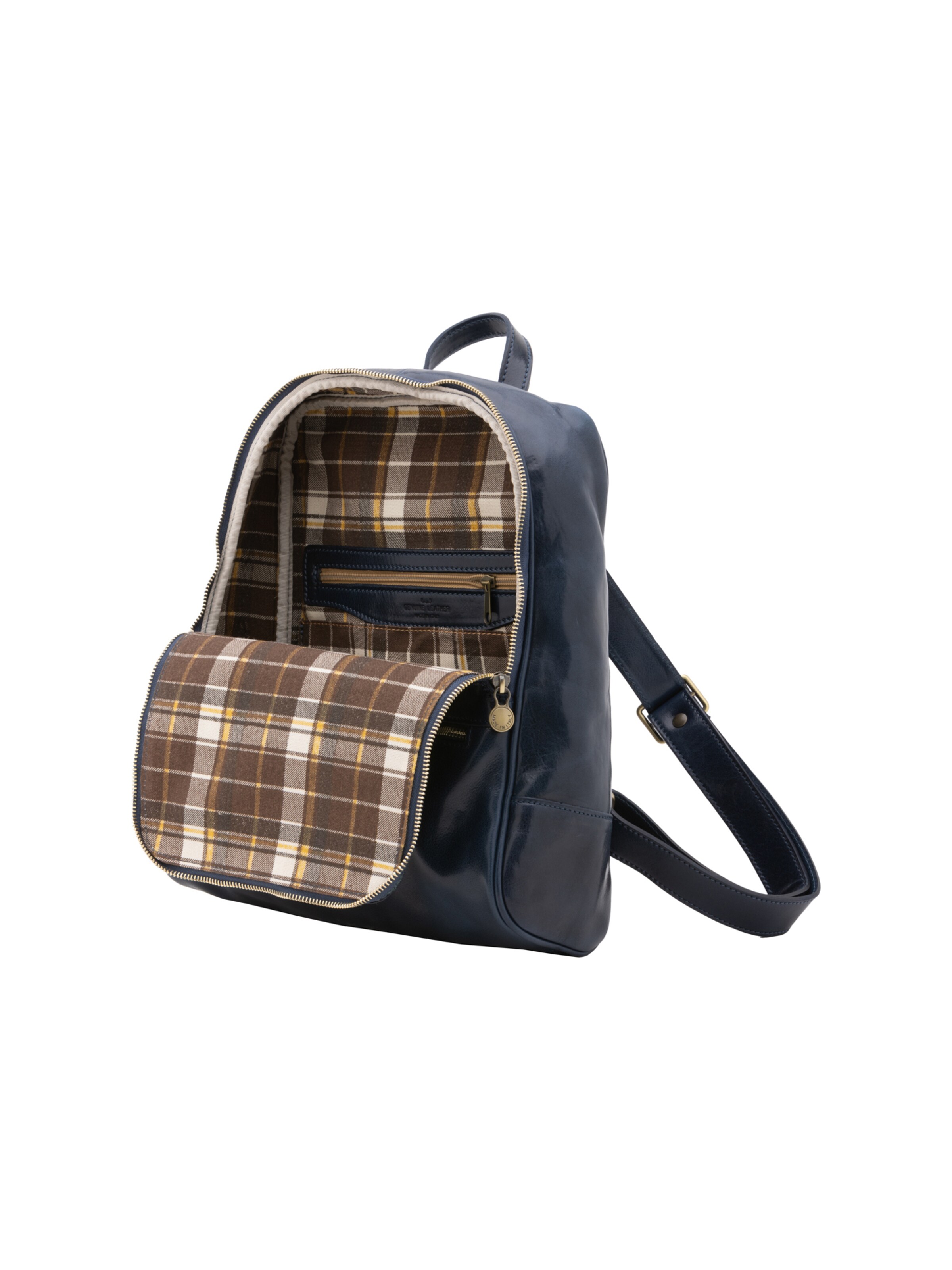Borsa a spalla 'Zaino Silvanae Vera Pelle - Donna Chiusura Zip Tracolla Regolabile' di I Fratelli in blu