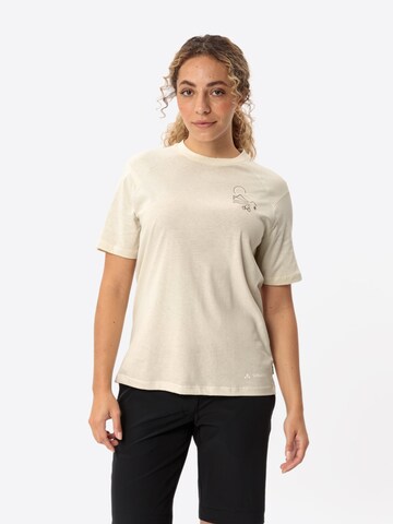 VAUDE Performance shirt 'Cyclist' in Beige