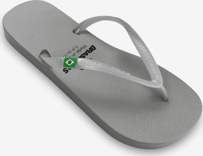 Brasileras Badeschuh 'Classic Pearl' in silber, Produktansicht