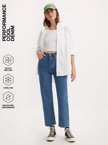 LEVI'S ® - regular Vaquero 'Ribcage Straight Ankle Performance Cool' en azul