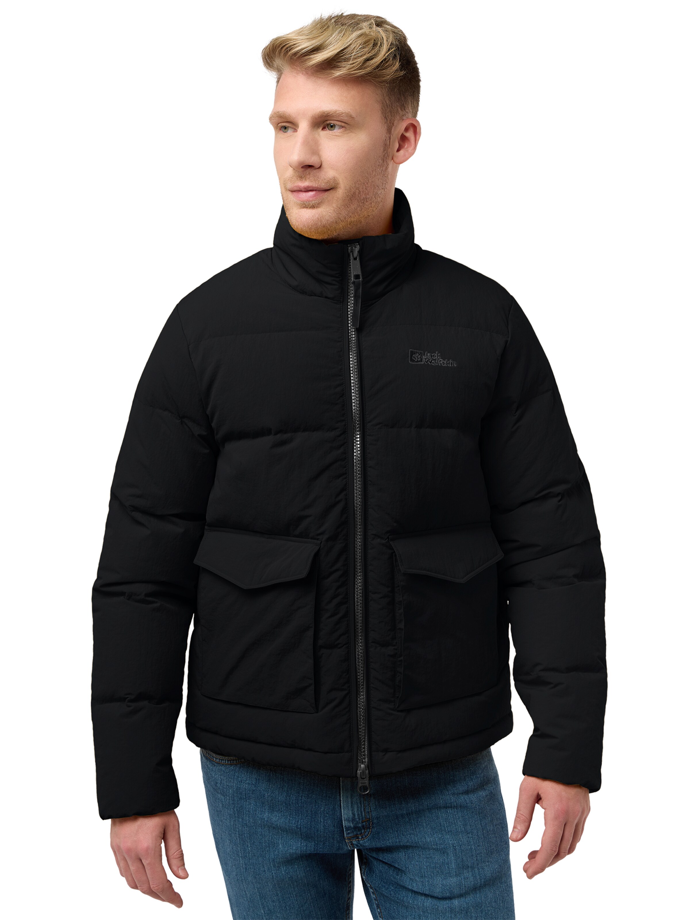 JACK WOLFSKIN Zunanja jakna 'Nordlicht' | črna barva: sprednja stran