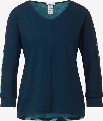 STREET ONE Sweatshirt in Blau: predná strana