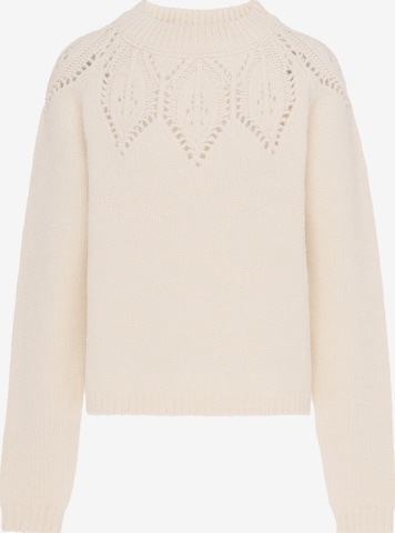 Pull-over DreiMaster Vintage en blanc : devant