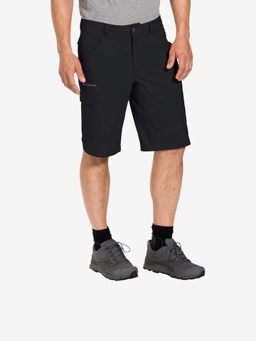 VAUDE Regular Outdoor Pants 'Skarvan II' in Black: front