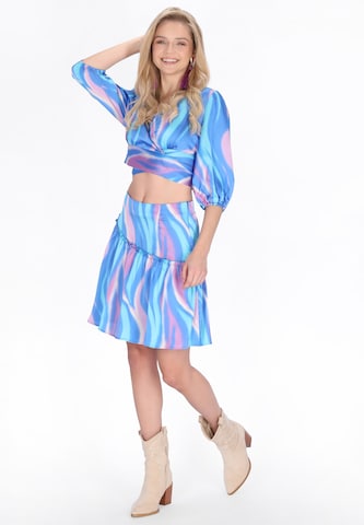 IZIA - Falda 'Festival' en azul