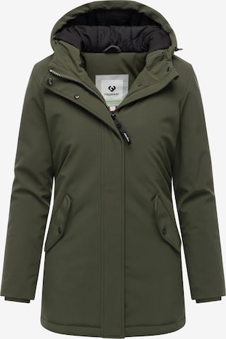Ragwear Wintermantel 'Navanuti' in Groen: voorkant