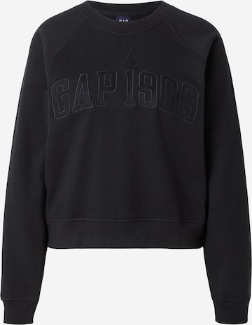 GAPSweater majica - crna boja: prednji dio