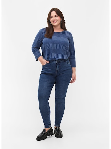 Zizzi Blouse 'VMARI' in Blauw