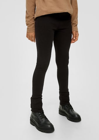 s.Oliver Skinny Leggings in Zwart: voorkant