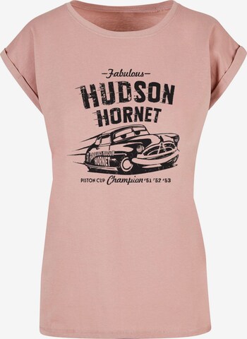 ABSOLUTE CULT T-Shirt 'Cars - Hudson Hornet' in Pink: predná strana