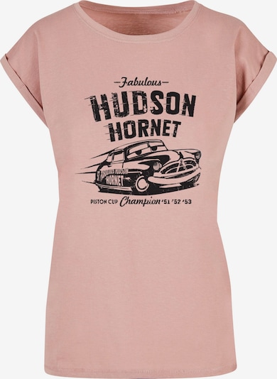 ABSOLUTE CULT T-Shirt 'Cars - Hudson Hornet' in altrosa / schwarz, Produktansicht