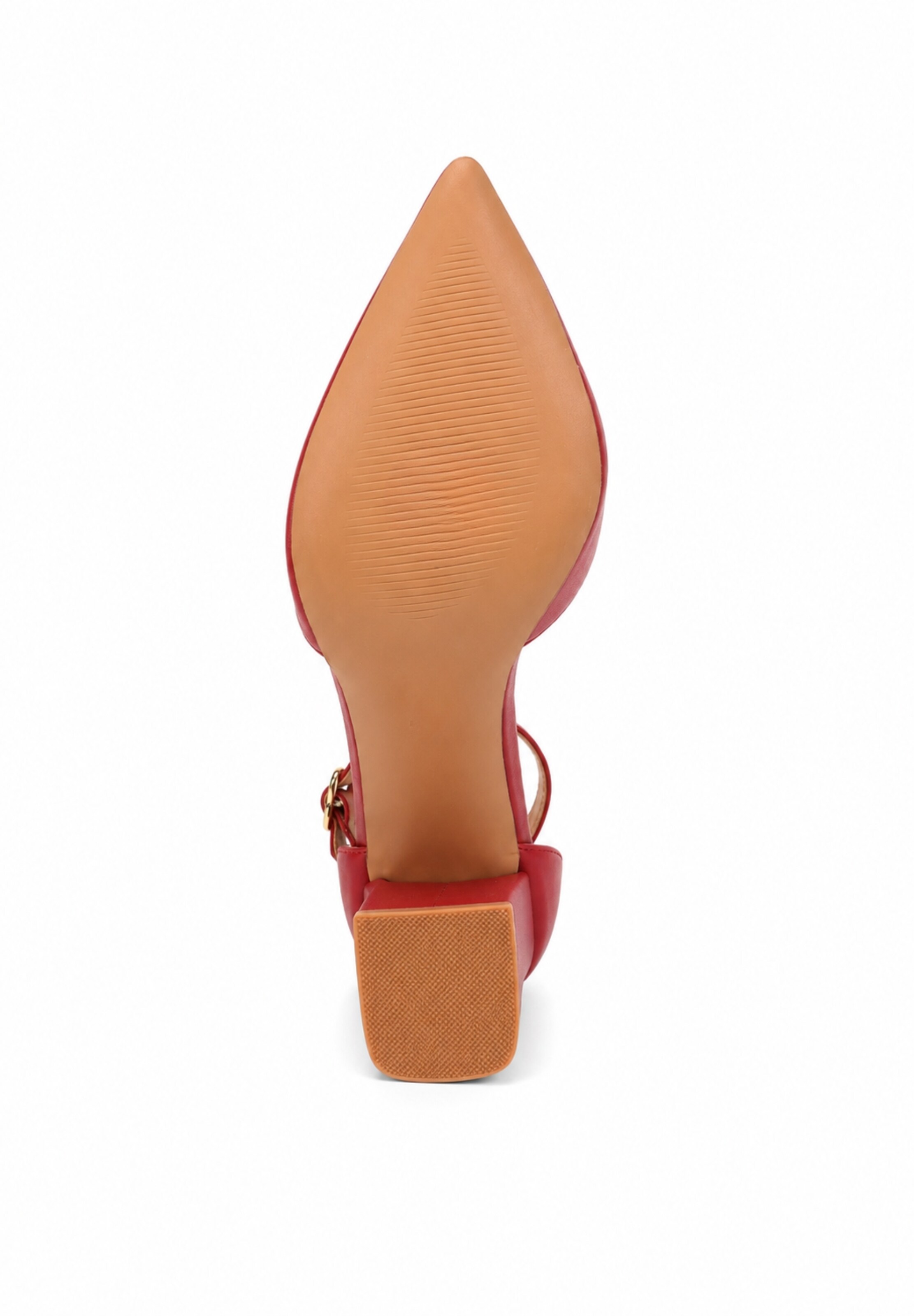 Escarpins à bride arrière Elara en rouge
