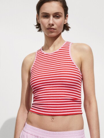 MANGO Top in Red: front