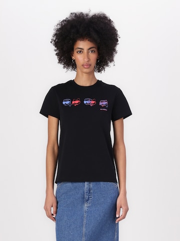 Karl Lagerfeld T-Shirt 'Ikon' in Schwarz: Vorderseite