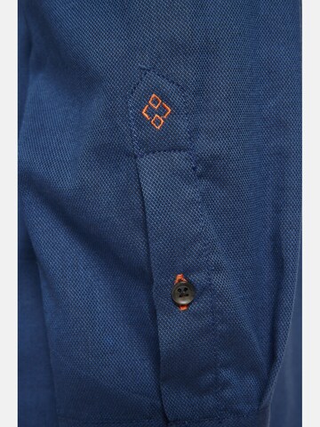 Charles Colby Comfort fit Button Up Shirt ' Earl Alec ' in Blue